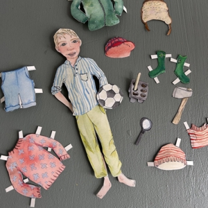 Påklædningsdukke - Dreng