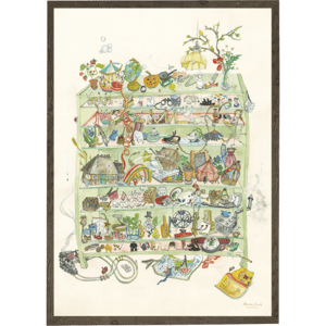 Around the world - KUNSTPRINT - VÆLG STØRRELSE