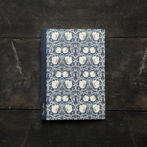 Noteshæfte - Pimpernel pattern Dark Blue WM